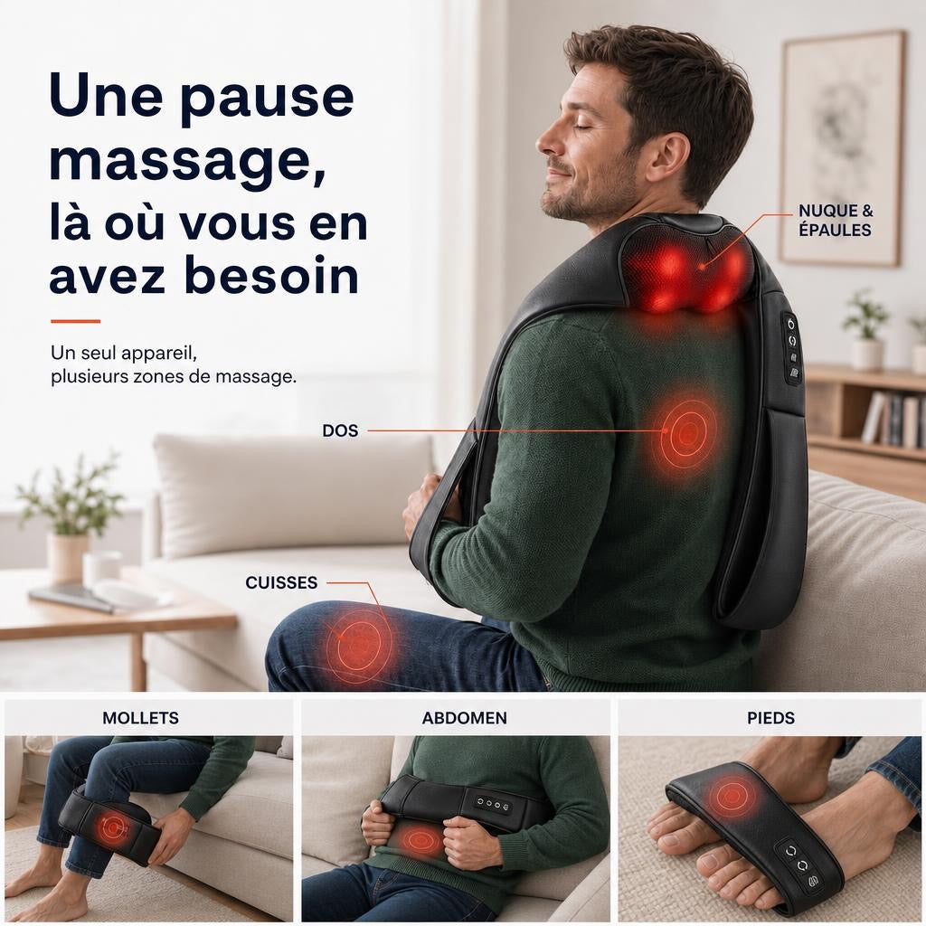 Masseur Shiatsu STABAX noir