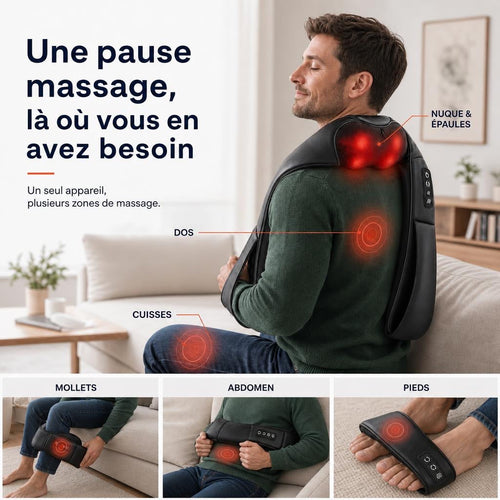 Masseur Shiatsu STABAX noir